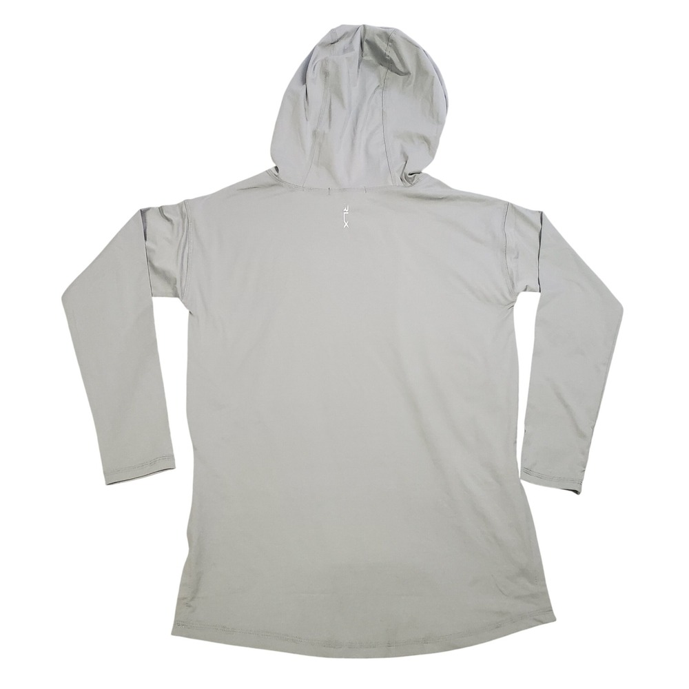 RLX Ralph Lauren Featherweight Hoodie Women XS Grey Performance Golf Lightweight - Picture 2 of 10